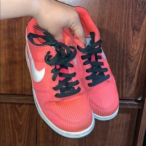 Nike coral shoes size 7